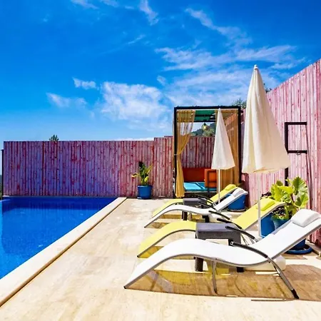 With Pool Jacuzzi And Sea View In Kas Villa *