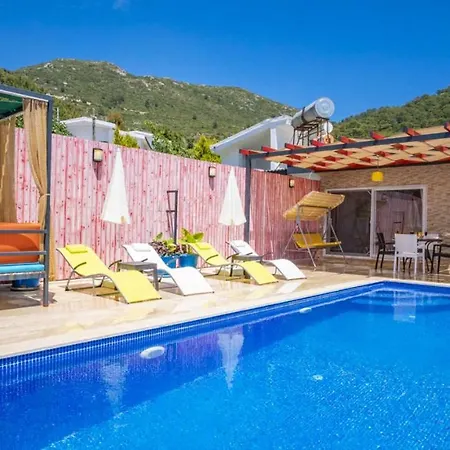 Villa With Pool Jacuzzi And Sea View In Kas Uzumlu (Mediterranean)