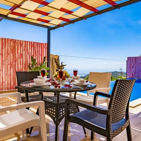 Villa With Pool Jacuzzi And Sea View In Kas Uzumlu (Mediterranean)